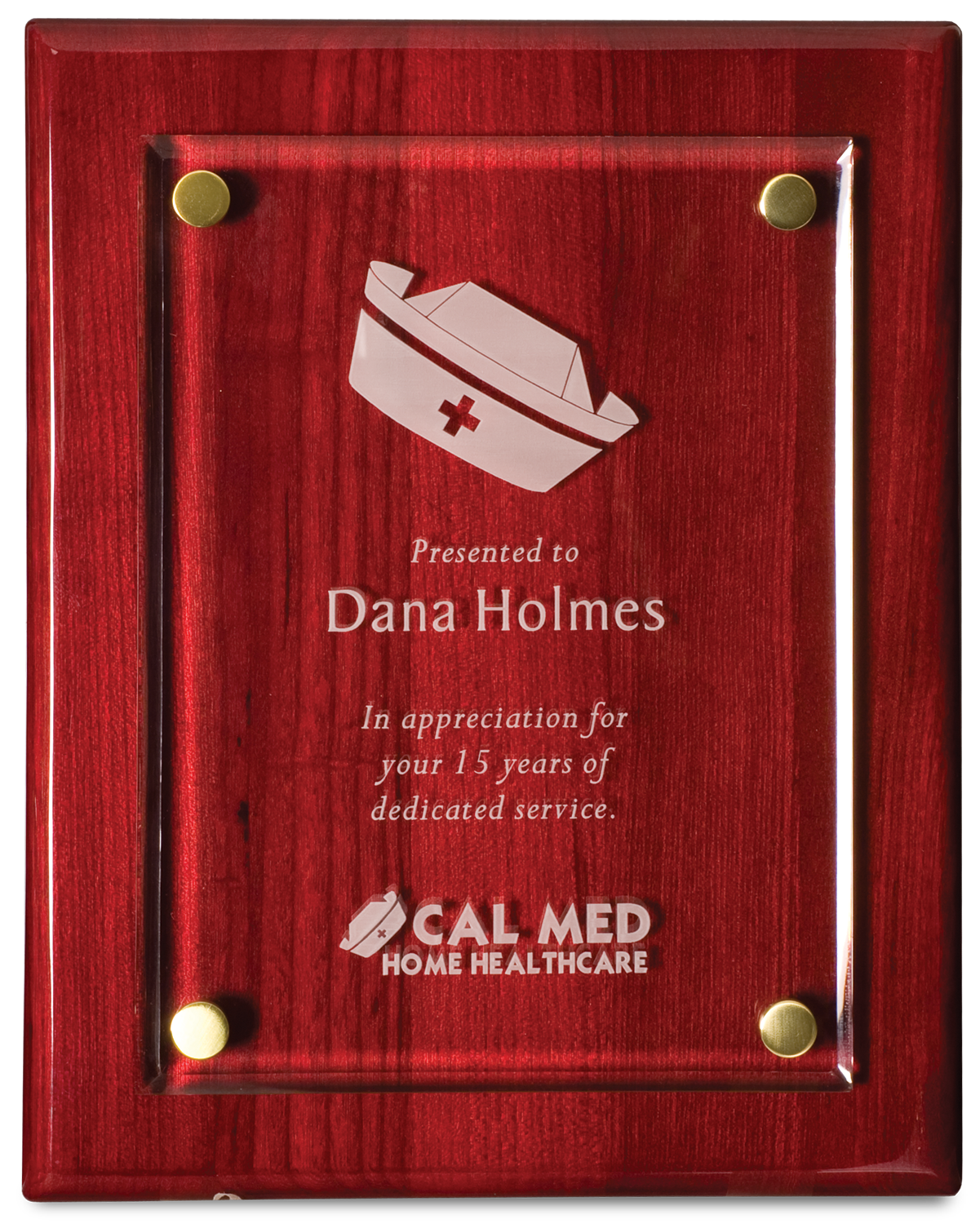 Placa acrílica flotante premium