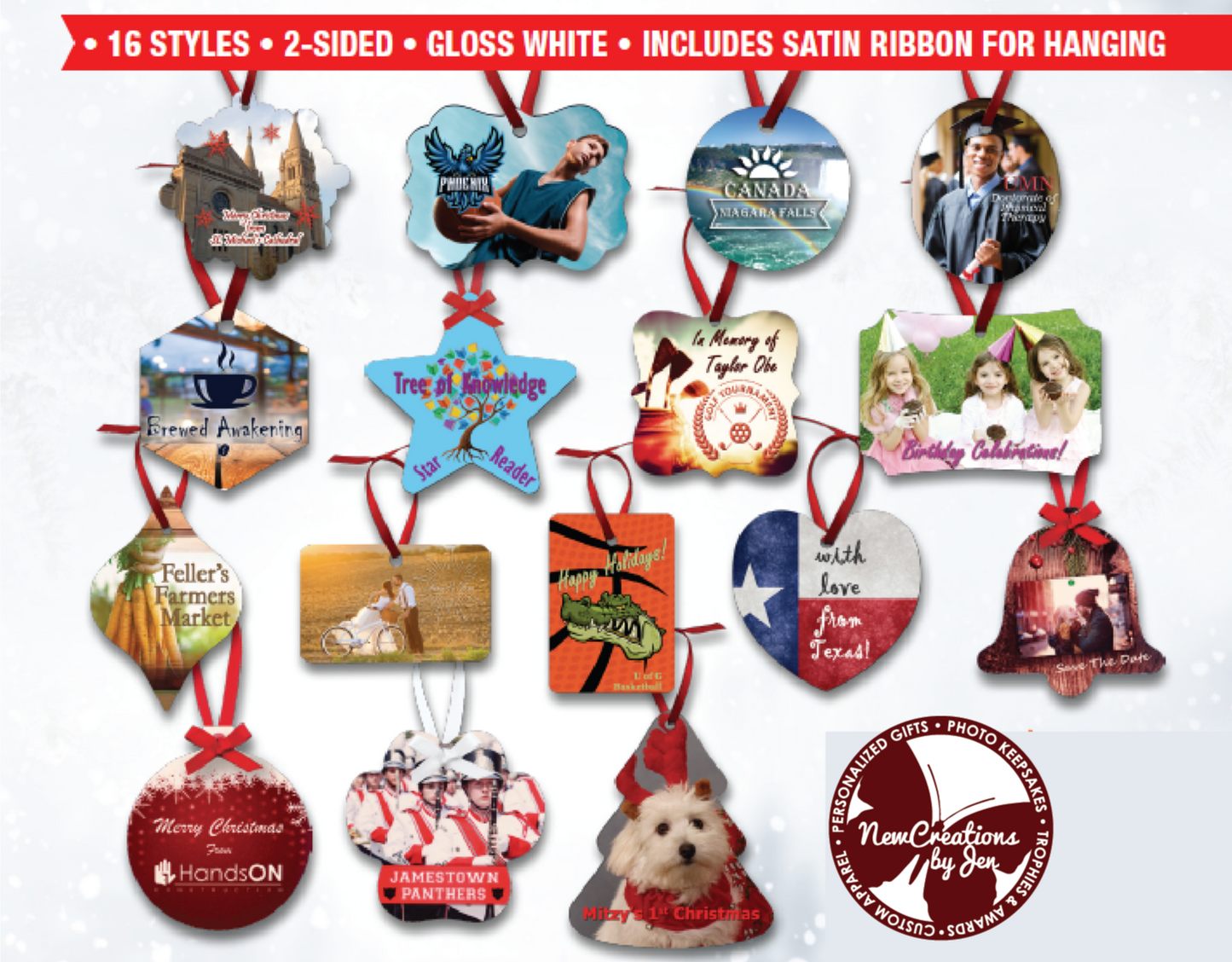 Personalized Full-Color Ornaments
