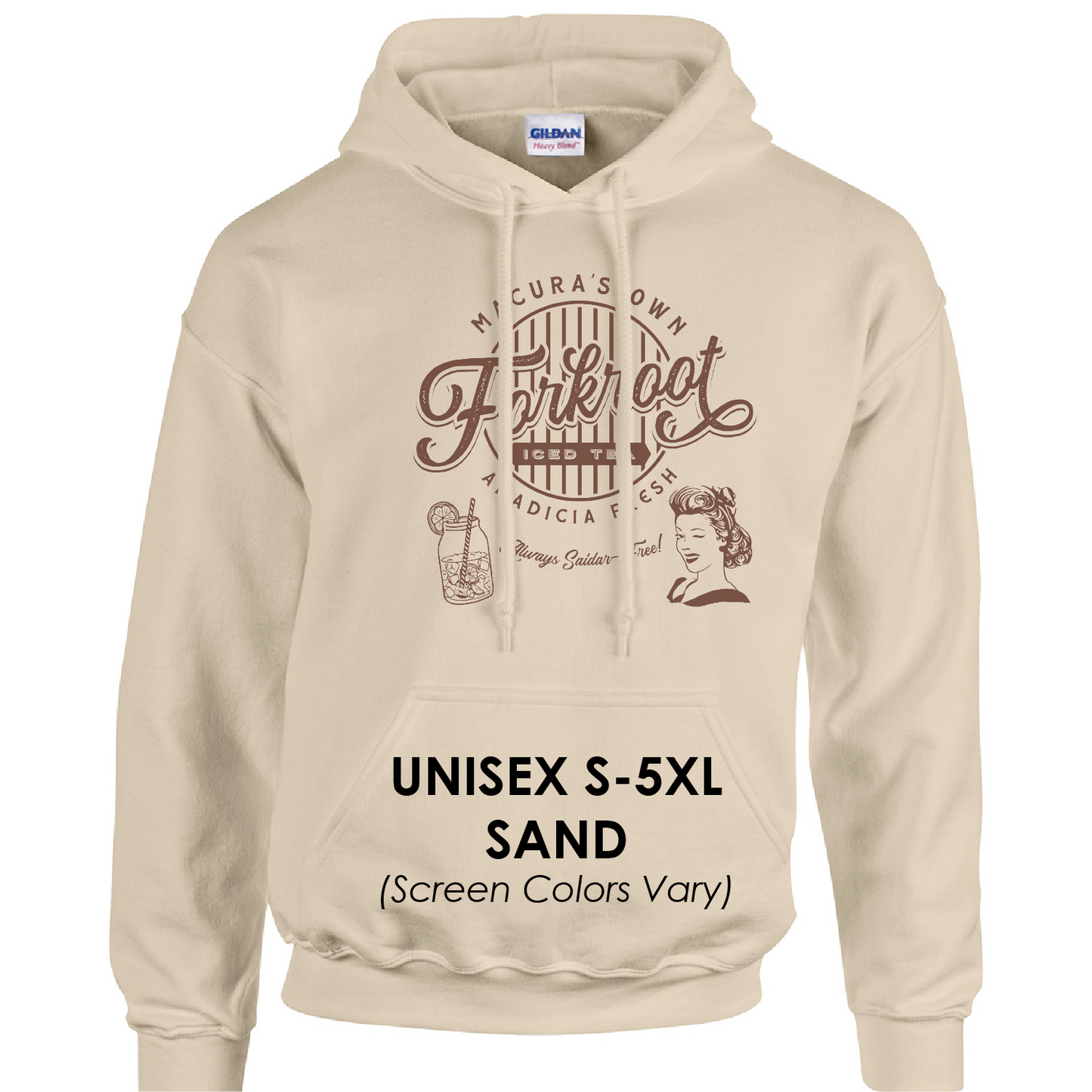 Sudadera básica con capucha de la serie de souvenirs vintage de Randland de La Rueda del Tiempo