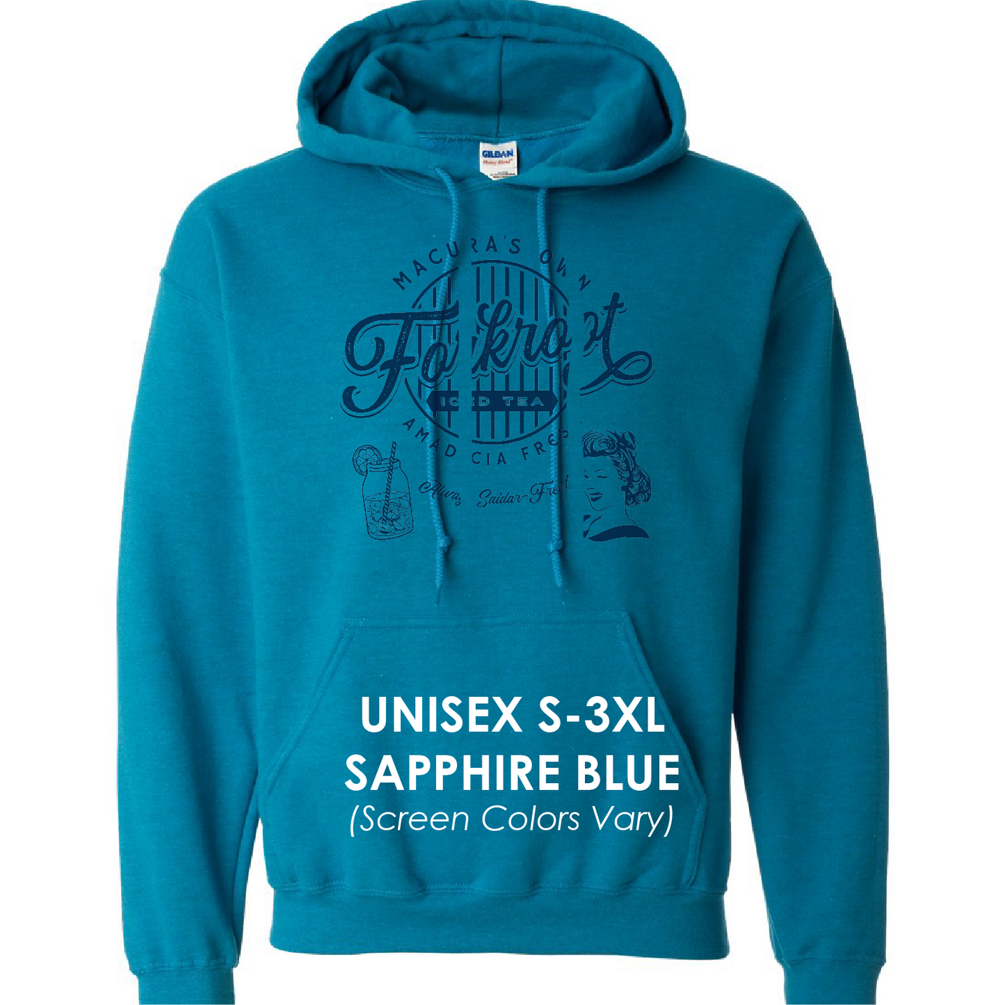 Sudadera básica con capucha de la serie de souvenirs vintage de Randland de La Rueda del Tiempo