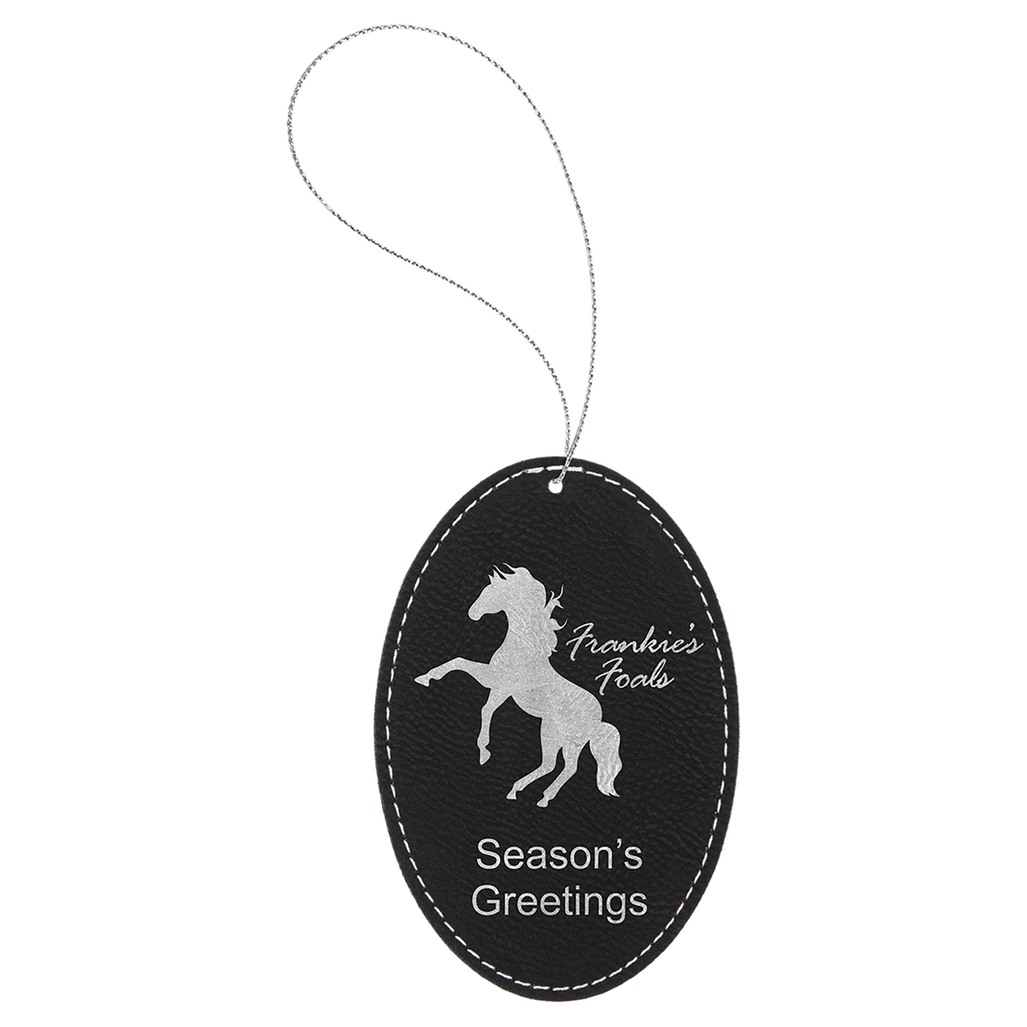 Engraved Leatherette Ornaments