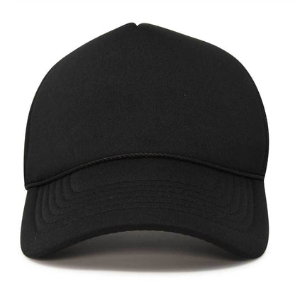 Basic Foam Trucker Hat with Mesh Back Adjustable Snapback Cap