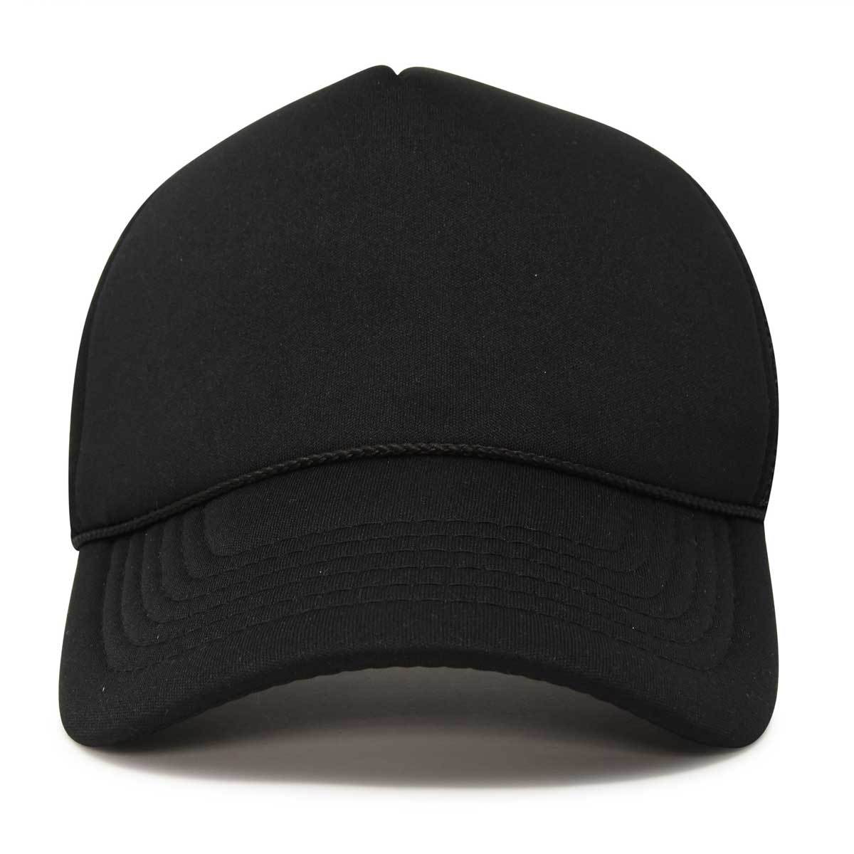 Basic Trucker Hat with Mesh Back Adjustable Snapback Cap