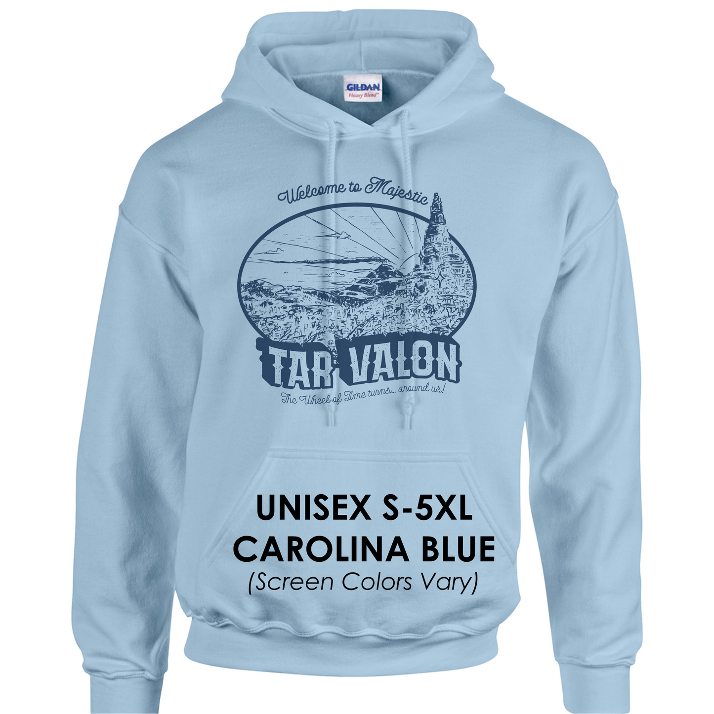 Sudadera básica con capucha de la serie de souvenirs vintage de Randland de La Rueda del Tiempo