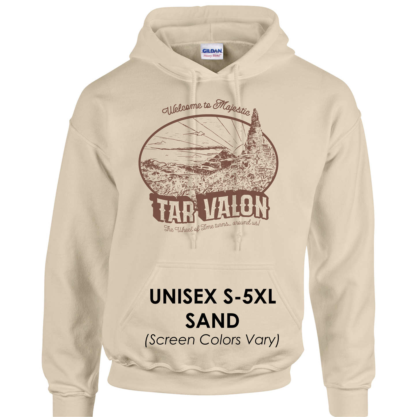 Sudadera básica con capucha de la serie de souvenirs vintage de Randland de La Rueda del Tiempo
