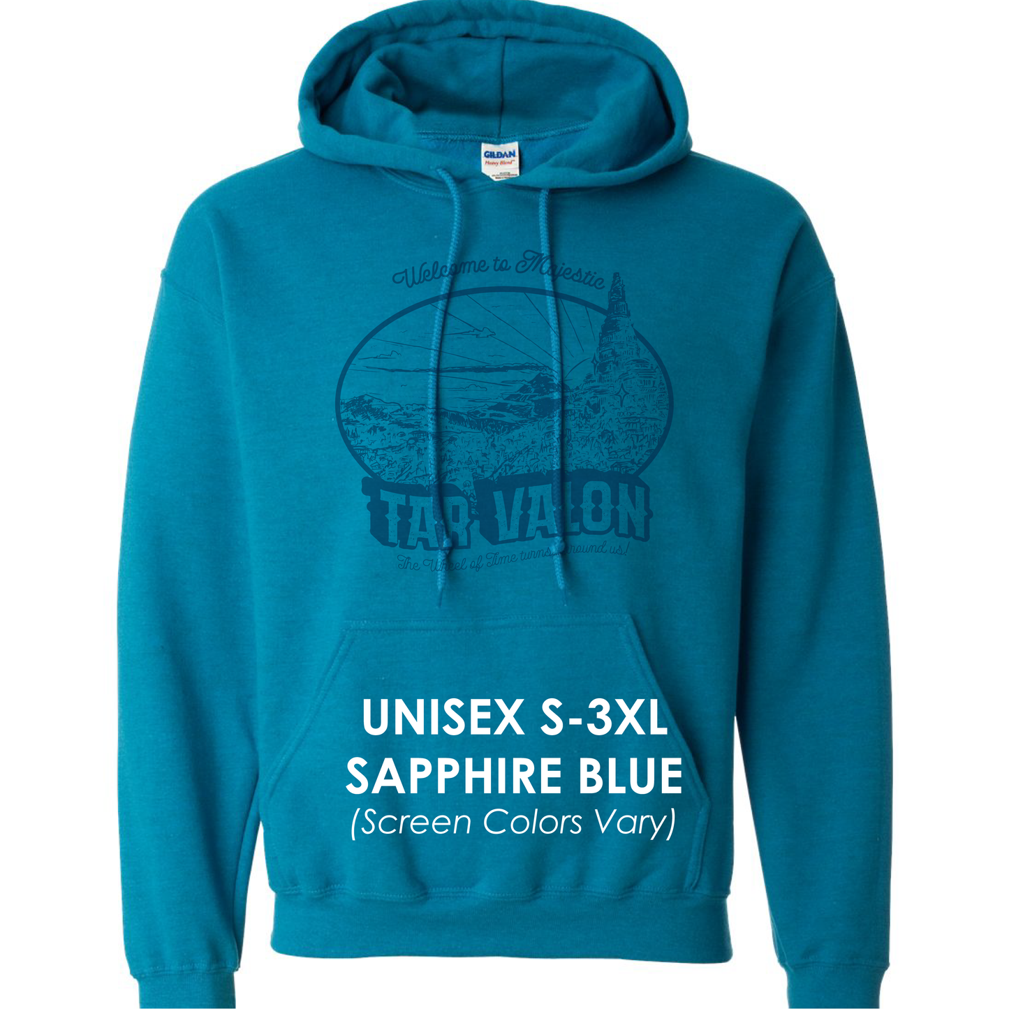 Sudadera básica con capucha de la serie de souvenirs vintage de Randland de La Rueda del Tiempo
