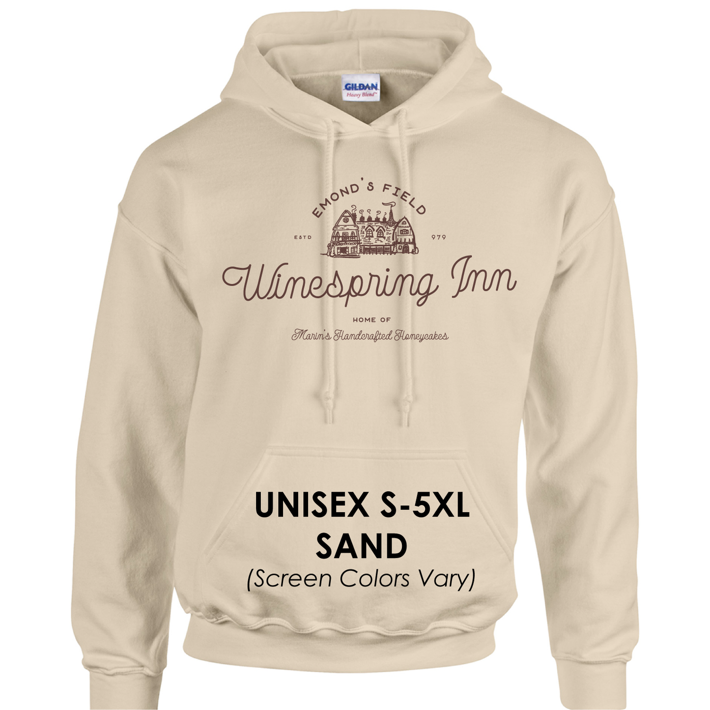 Sudadera básica con capucha de la serie de souvenirs vintage de Randland de La Rueda del Tiempo