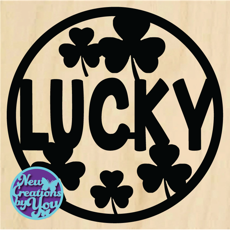Inserto redondo Lucky Round listo para pintar