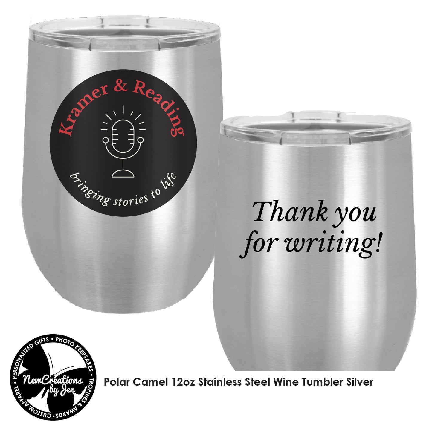 K&R Wine Tumbler - Stainless Steel