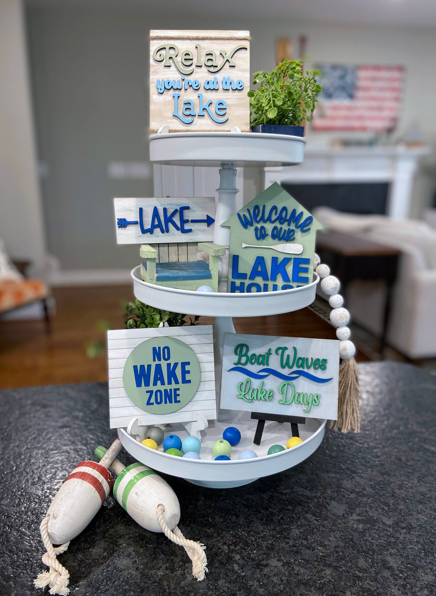 Lake House Tiered Tray Bundle