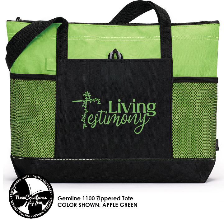 Living Testimony - Large Zippered Bag