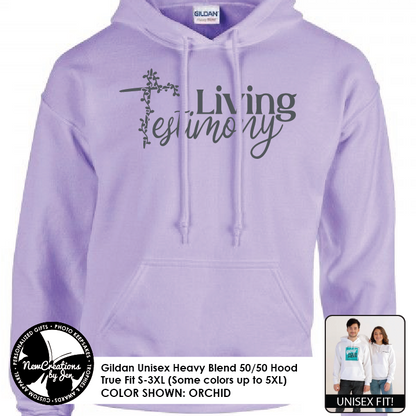 Living Testimony - Basic Hooded Sweatshirt G185