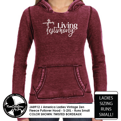 Living Testimony - Ladies' Zen Pullover Fleece Hood JA8912
