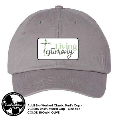 Living Testimony - Adult Bio-Washed Classic Dad’s Cap - VC300A