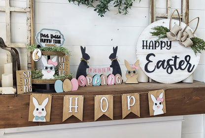 Bunny Hop Banner Sign - Ready to Paint Kit