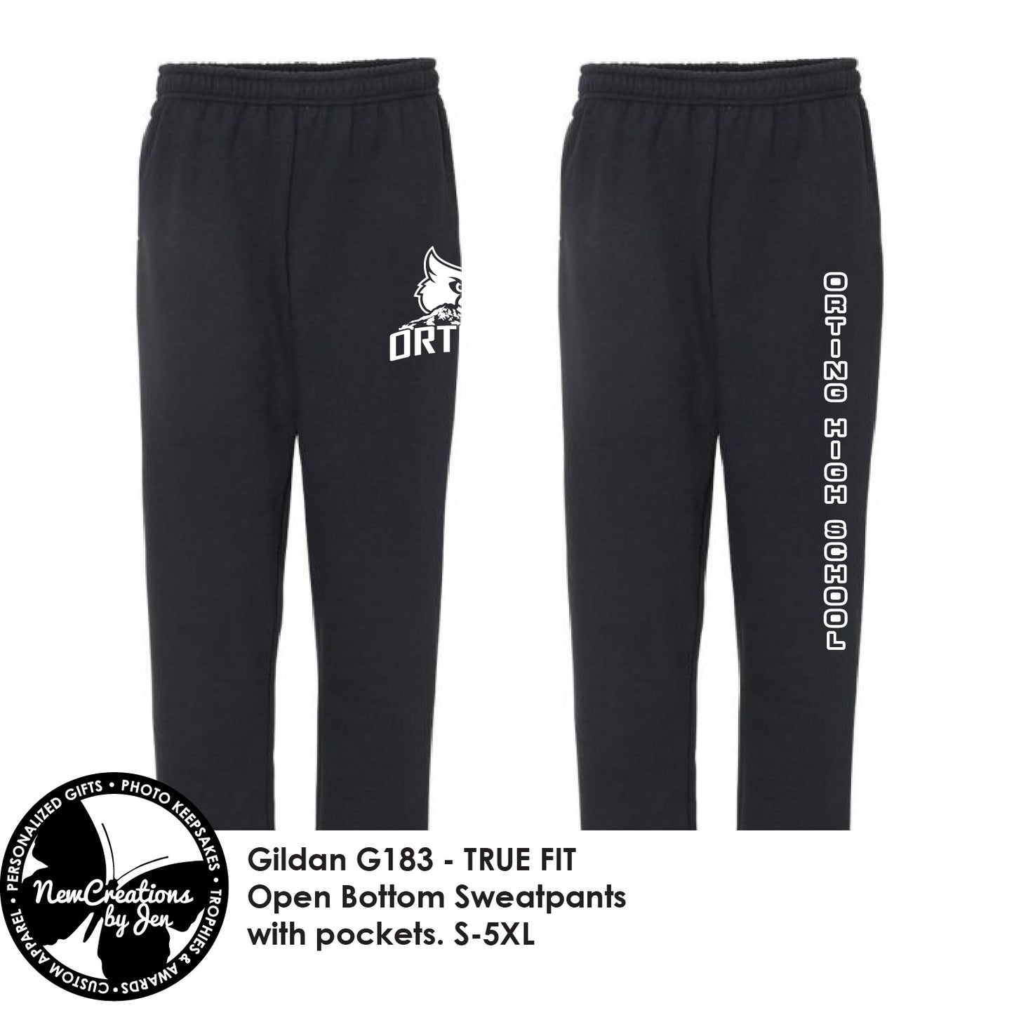 PG2024 JERZEES Pantalón deportivo abierto con bolsillos - 974MPR