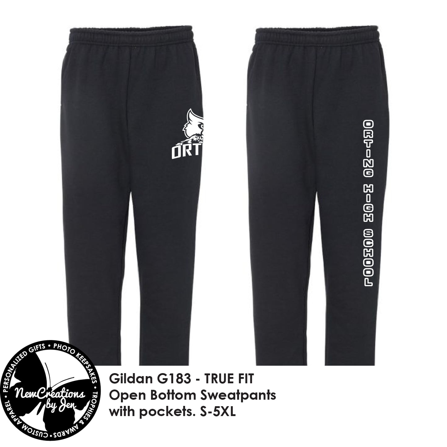 PG2024 JERZEES Open Bottom Sweatpants with Pockets - 974MPR