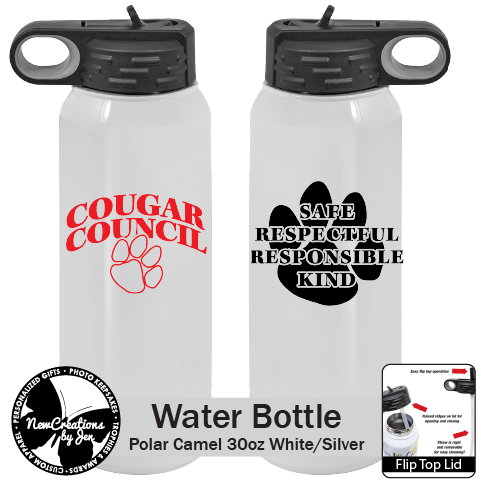 OES Cougar Council Stainless Steel Water Bottle