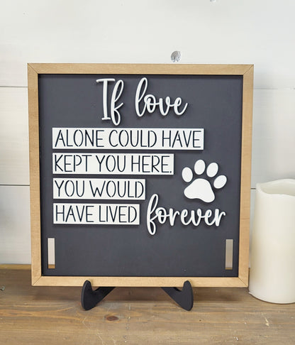 Pet Collar Memorial Sign Kit - Ready to Paint