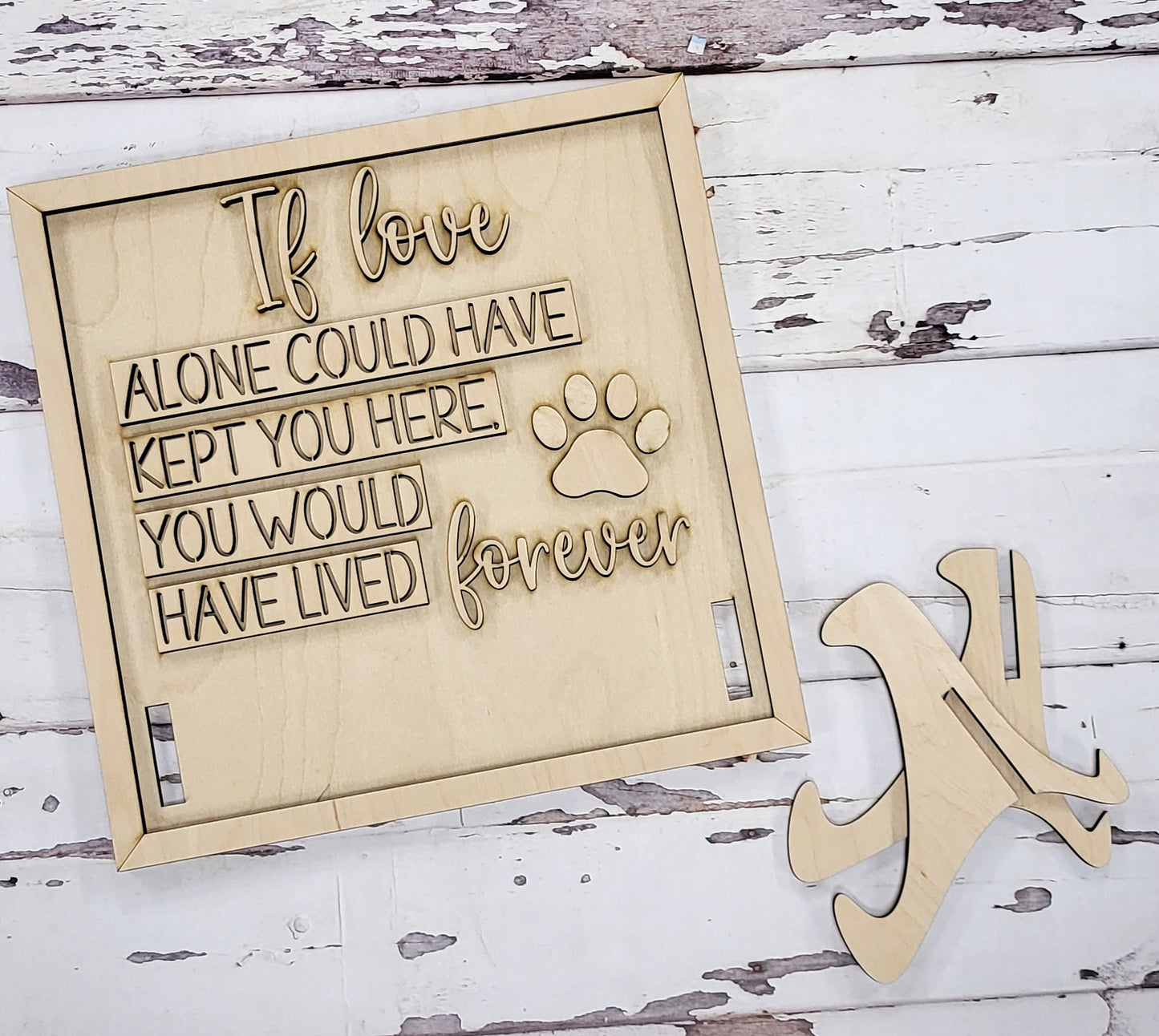 Pet Collar Memorial Sign