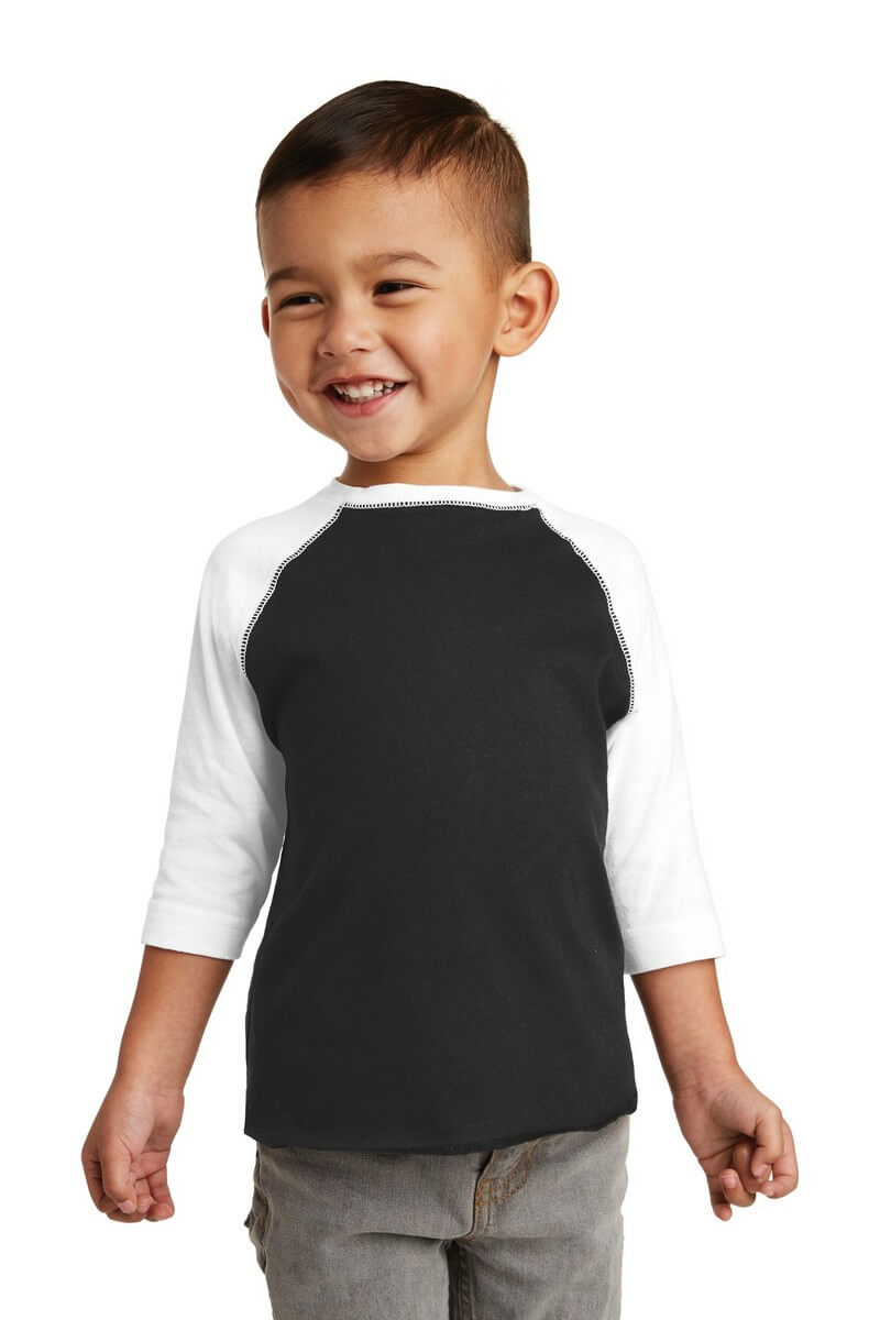 Camiseta raglán de béisbol para niños pequeños