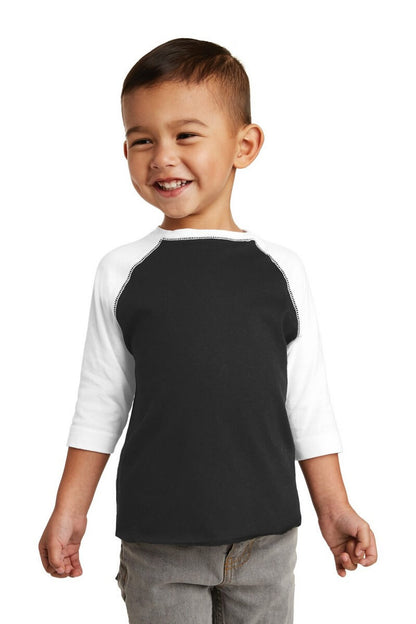 Camiseta raglán de béisbol para niños pequeños