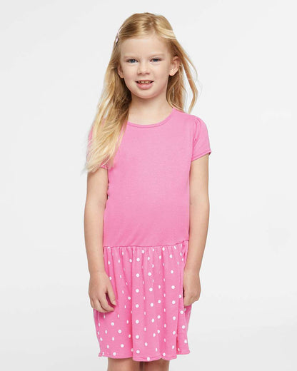 Toddler Baby Rib Dress 2T-5-6