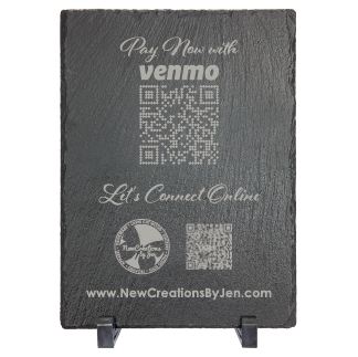 Slate QR Code Business Sign