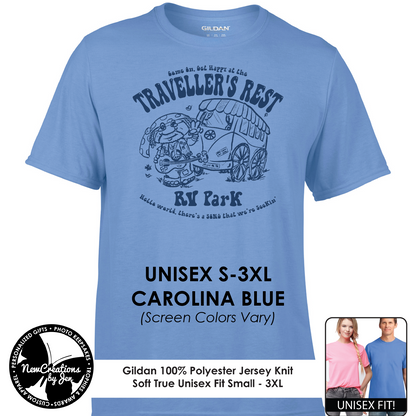 Traveller's Rest RV Park - Wheel of Time Inspired  Souvenir Lightweight  Tees