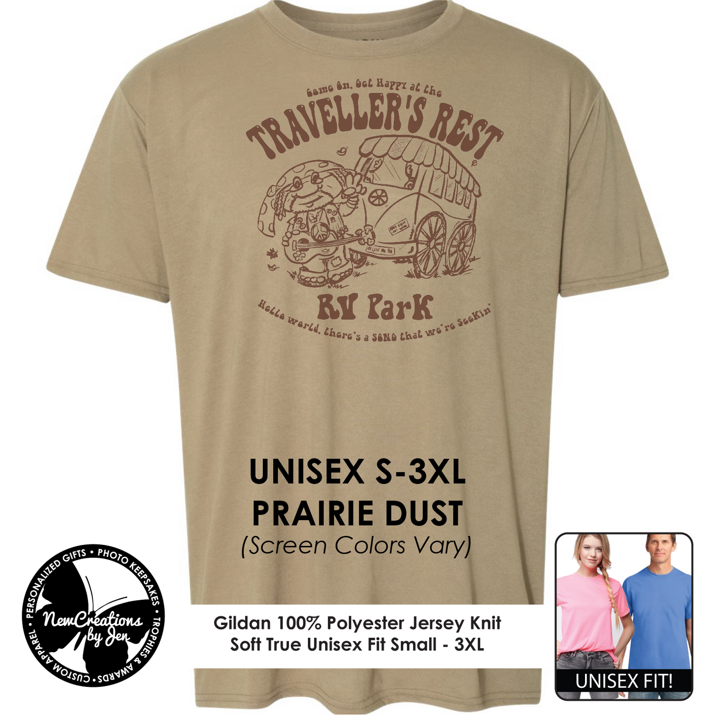 Traveller's Rest RV Park - Wheel of Time Inspired  Souvenir Lightweight  Tees