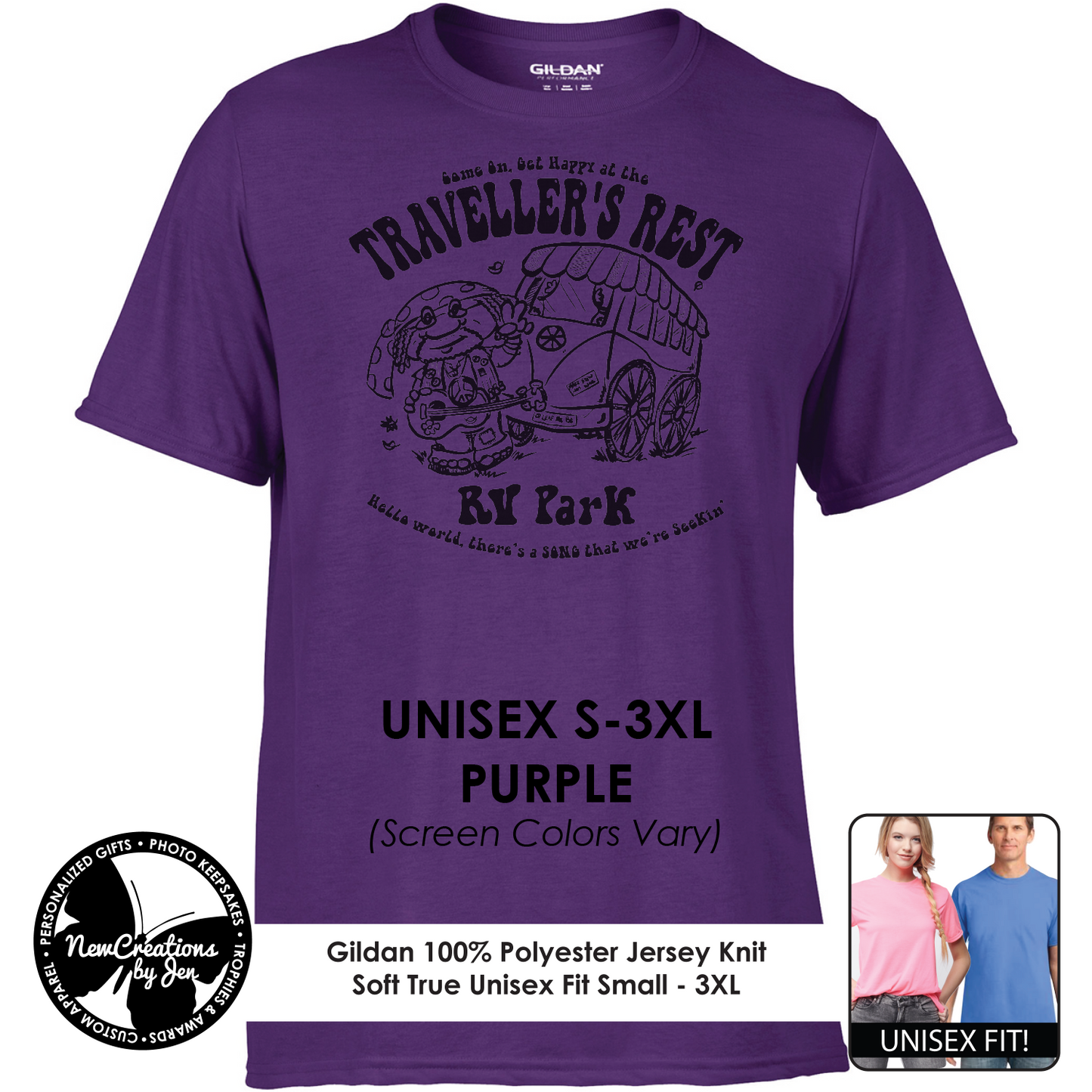 Traveller's Rest RV Park - Wheel of Time Inspired  Souvenir Lightweight  Tees