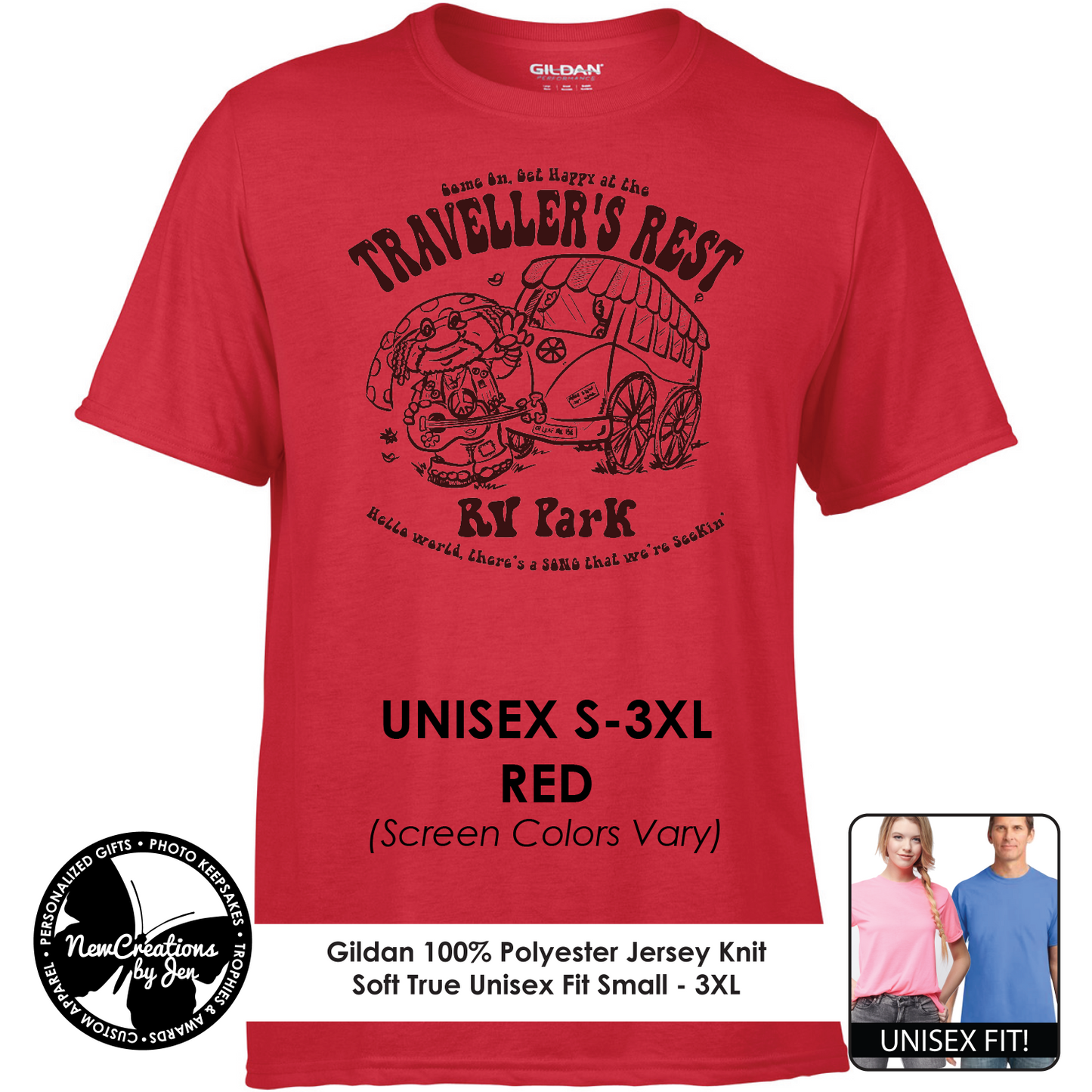 Traveller's Rest RV Park - Wheel of Time Inspired  Souvenir Lightweight  Tees