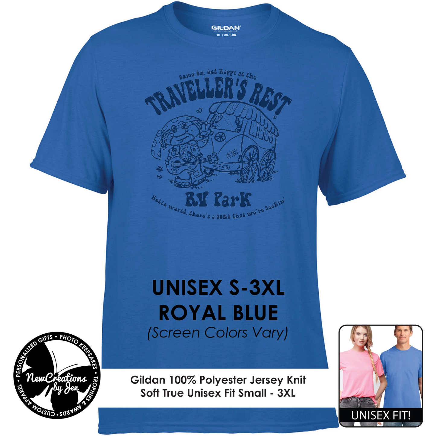 Traveller's Rest RV Park - Wheel of Time Inspired  Souvenir Lightweight  Tees