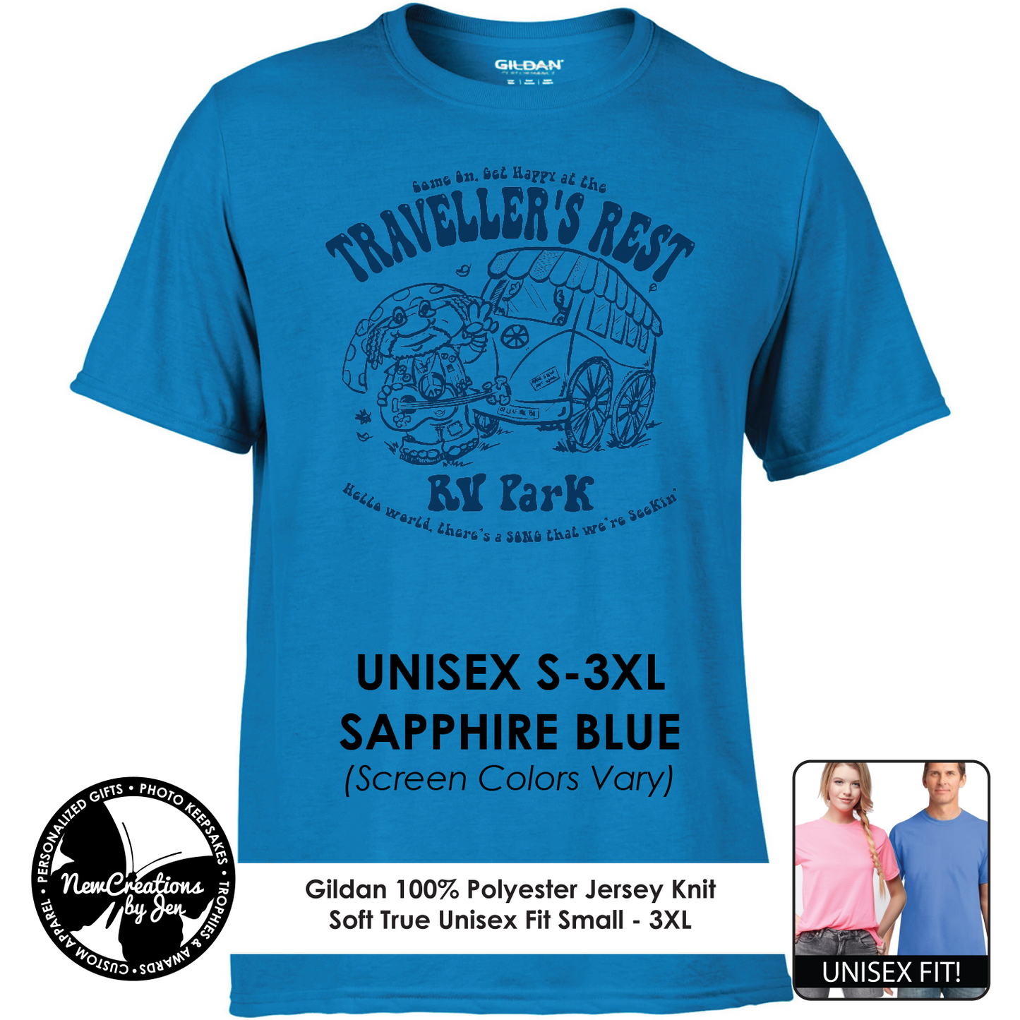 Traveller's Rest RV Park - Wheel of Time Inspired  Souvenir Lightweight  Tees