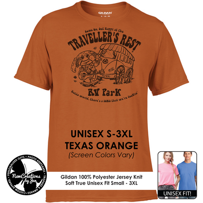 Traveller's Rest RV Park - Wheel of Time Inspired  Souvenir Lightweight  Tees