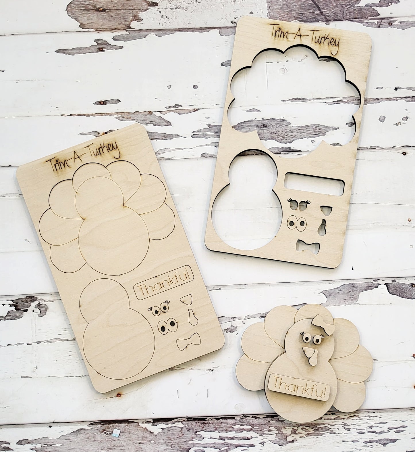 Kit desplegable Trim A Turkey listo para pintar