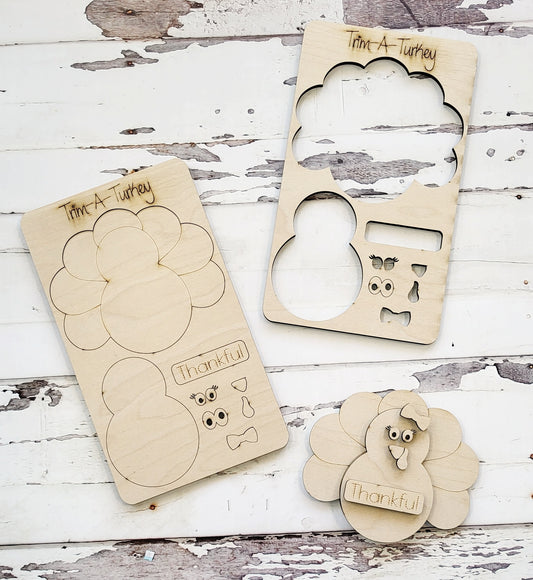 Kit desplegable Trim A Turkey listo para pintar