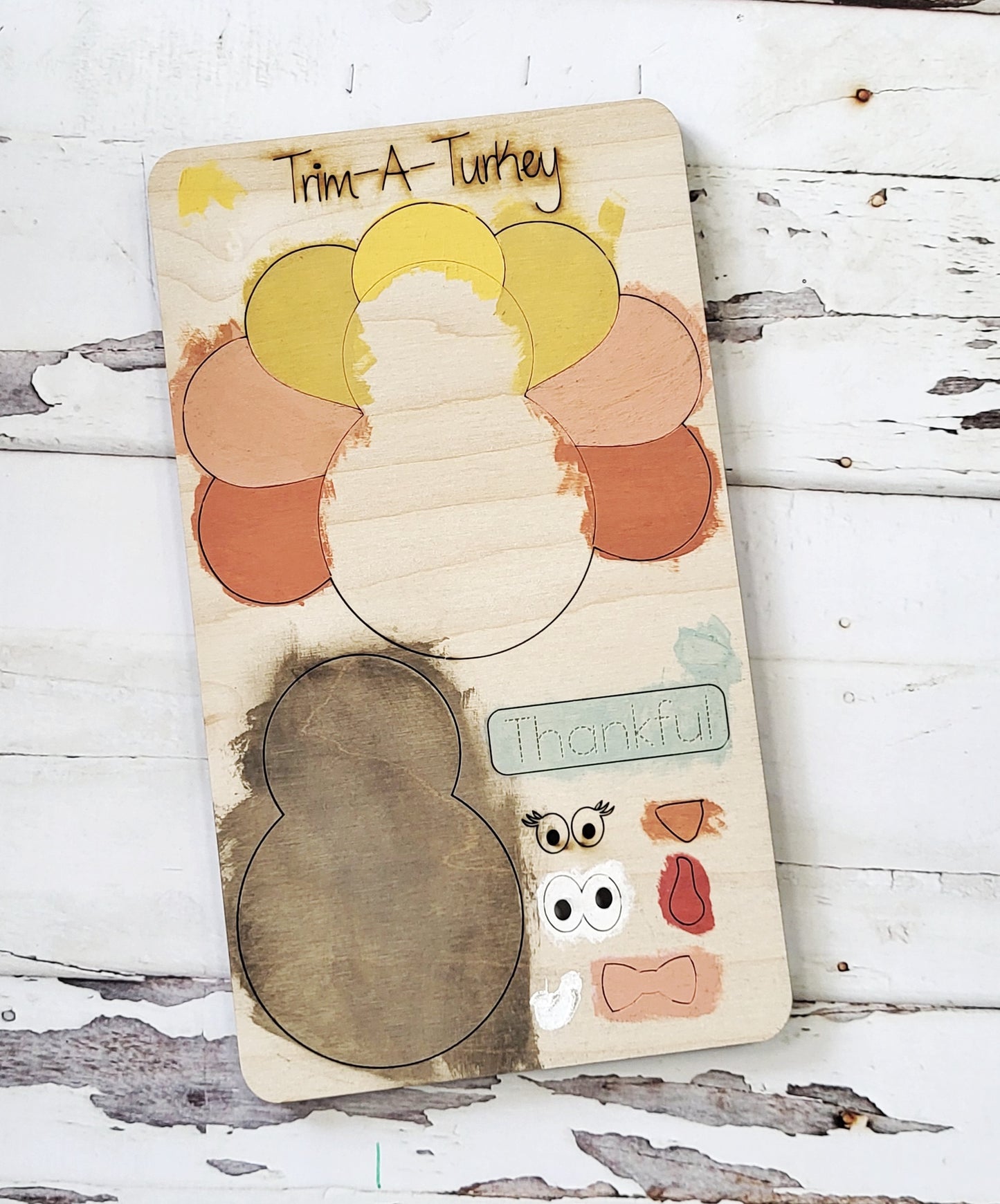 Kit desplegable Trim A Turkey listo para pintar