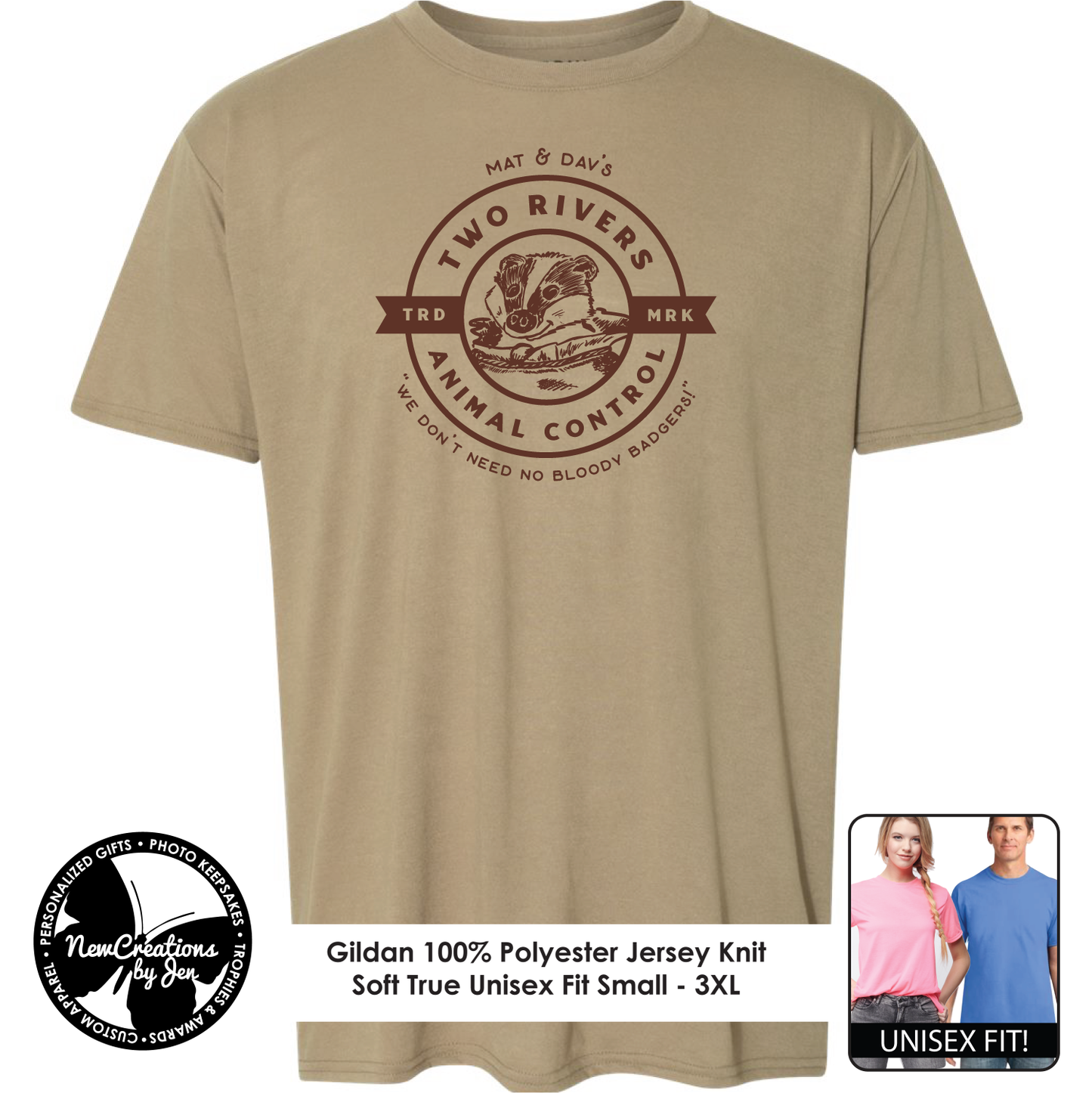 Two Rivers Animal Control - Wheel of Time Inspired  Souvenir Lightweight  Tees