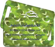 Thick Plastic Bag Tags  Double-Sided Personalized