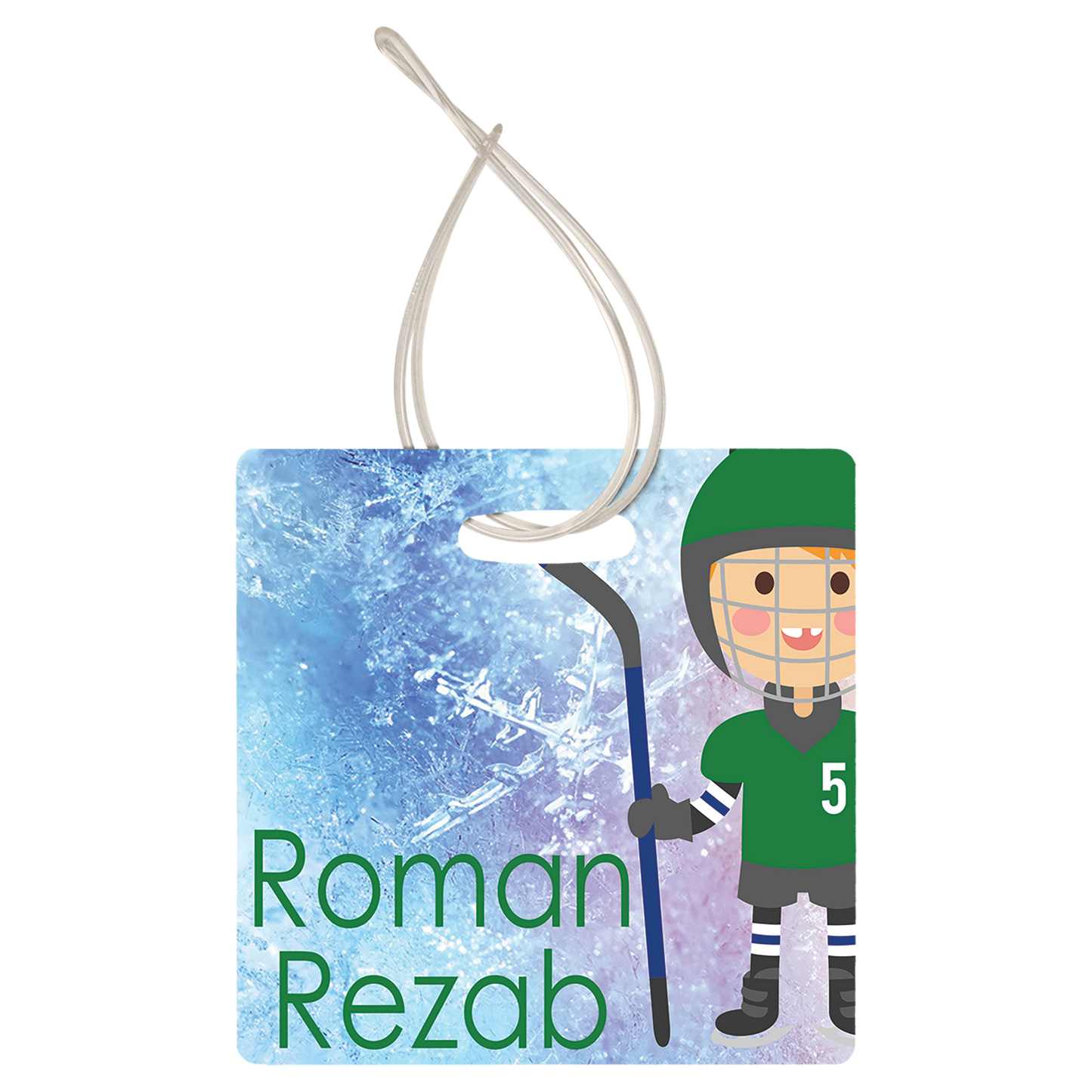 Thick Plastic Bag Tags  Double-Sided Personalized