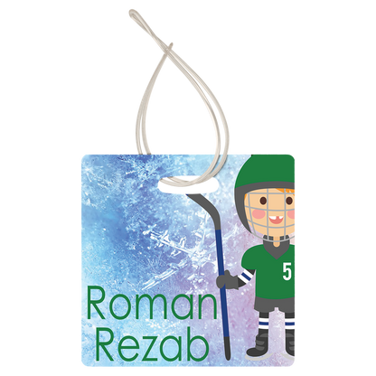 Thick Plastic Bag Tags  Double-Sided Personalized