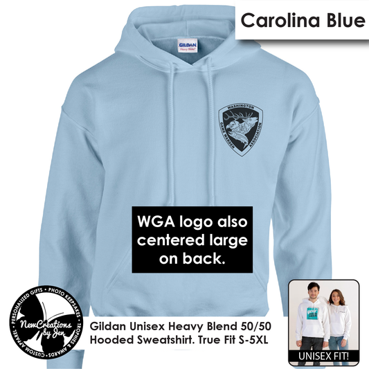 WGA - Sudadera con capucha unisex vintage