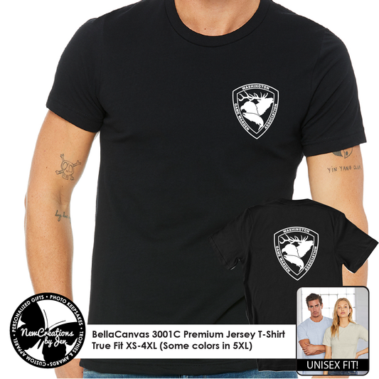 WGA - Camiseta unisex negra premium