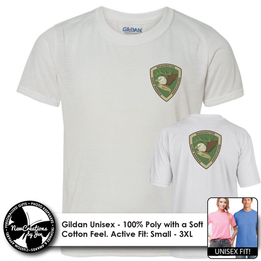 WGA - Camiseta unisex ligera blanca