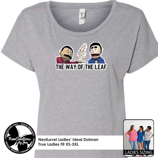 Camiseta holgada Dolman para mujer "El Camino de la Hoja" 1560
