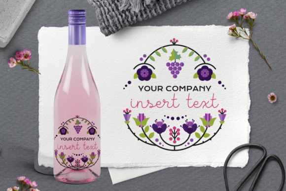 Wine Bottle Label - Full Color personalization