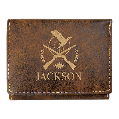 Billetera tríptica personalizada