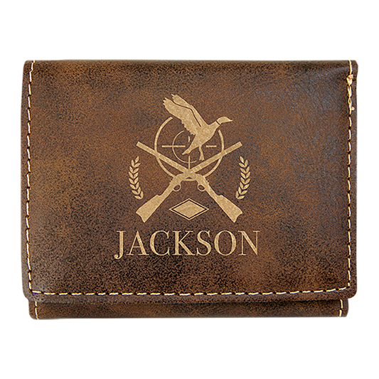 Billetera tríptica personalizada
