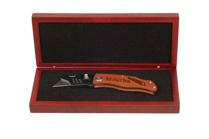 Cuchillo con mango de madera personalizado
